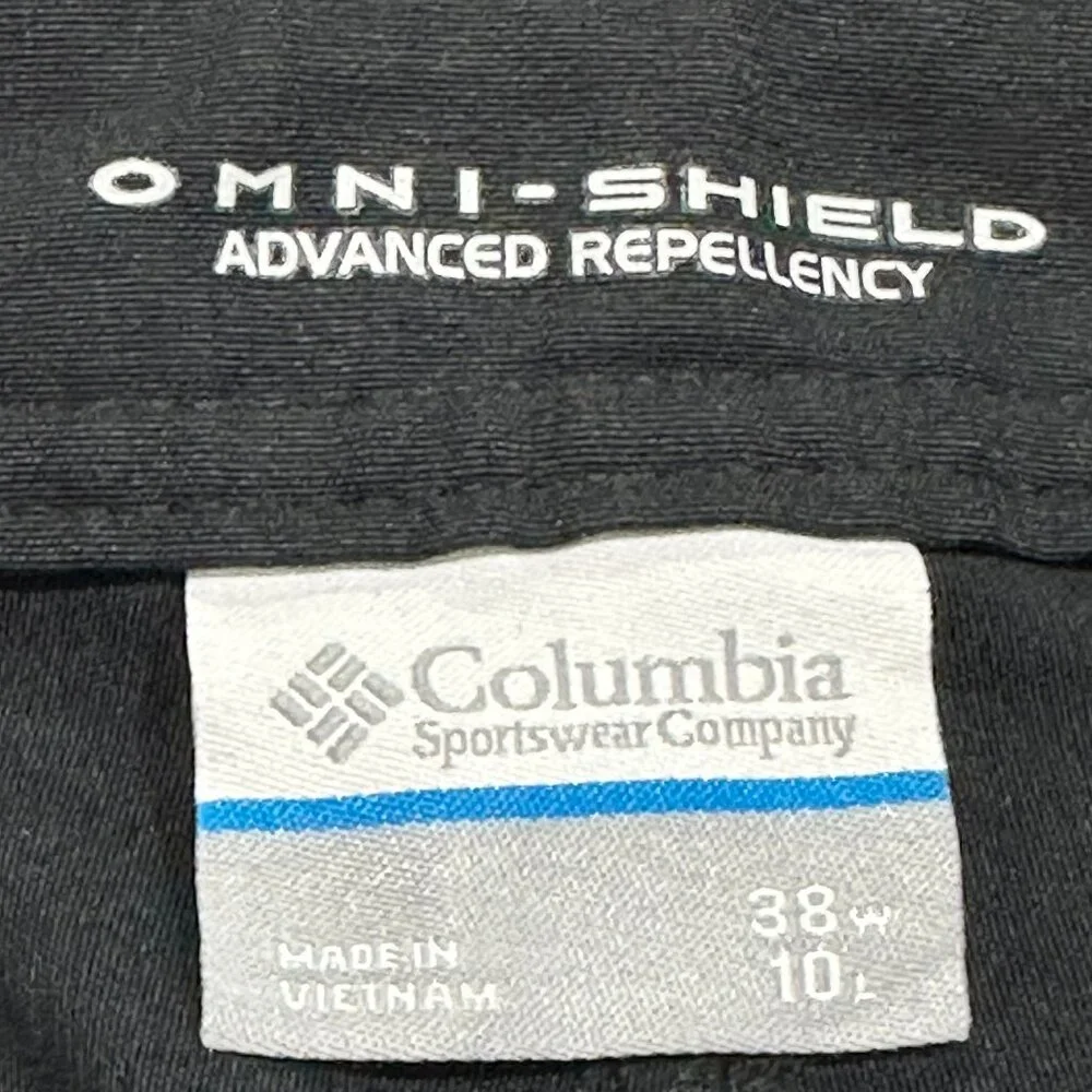Columbia Jasper Butte Shorts‎ Black Size 38x10 Style# XM4813 Nylon Cargo